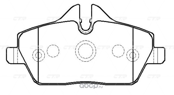 Передние тормозные колодки BMW (CTR GK0025)