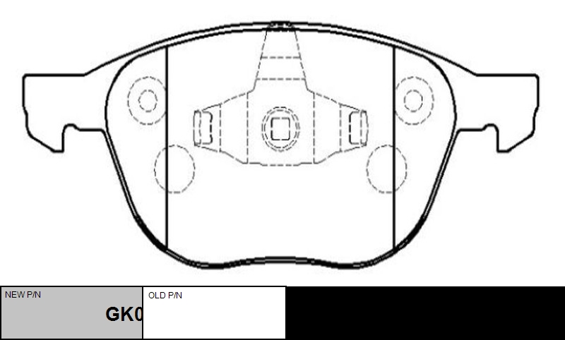 Передние тормозные колодки Ford Focus II (CTR GK0159)