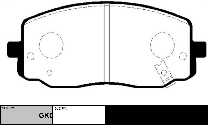 Передние тормозные колодки Kia Picanto (CTR GK0532)