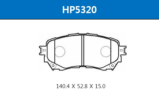 Передние тормозные колодки Mazda 6 (Hsb HP5320)