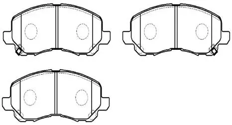 Передние тормозные колодки Mitsubishi Lancer X(Hsb HP5158)