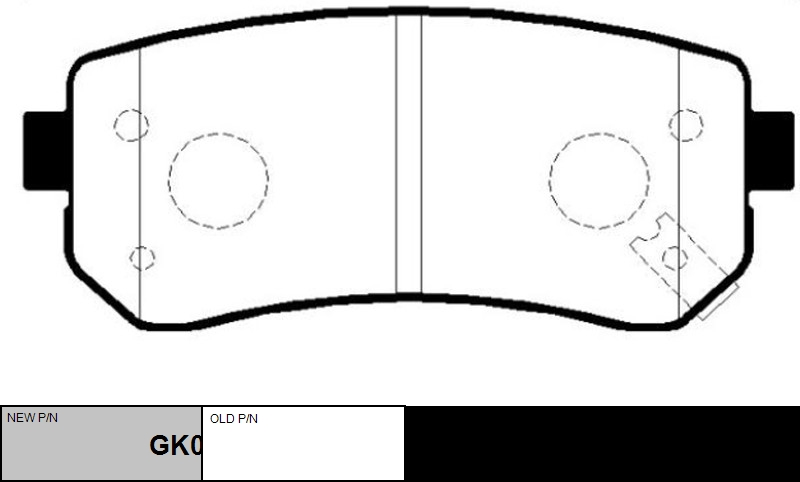 Задние тормозные колодки Kia Sportage (CTR GK0542)