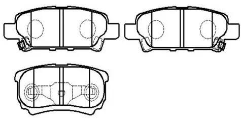 Задние тормозные колодки Mitsubishi Lancer X(Hsb HP8302)