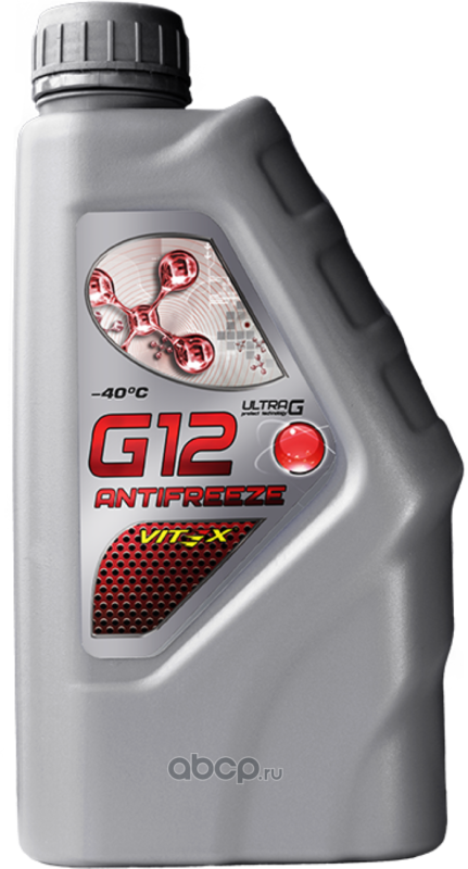 Антифриз красный Vitex ULTRA G12 -40 1кг V105801