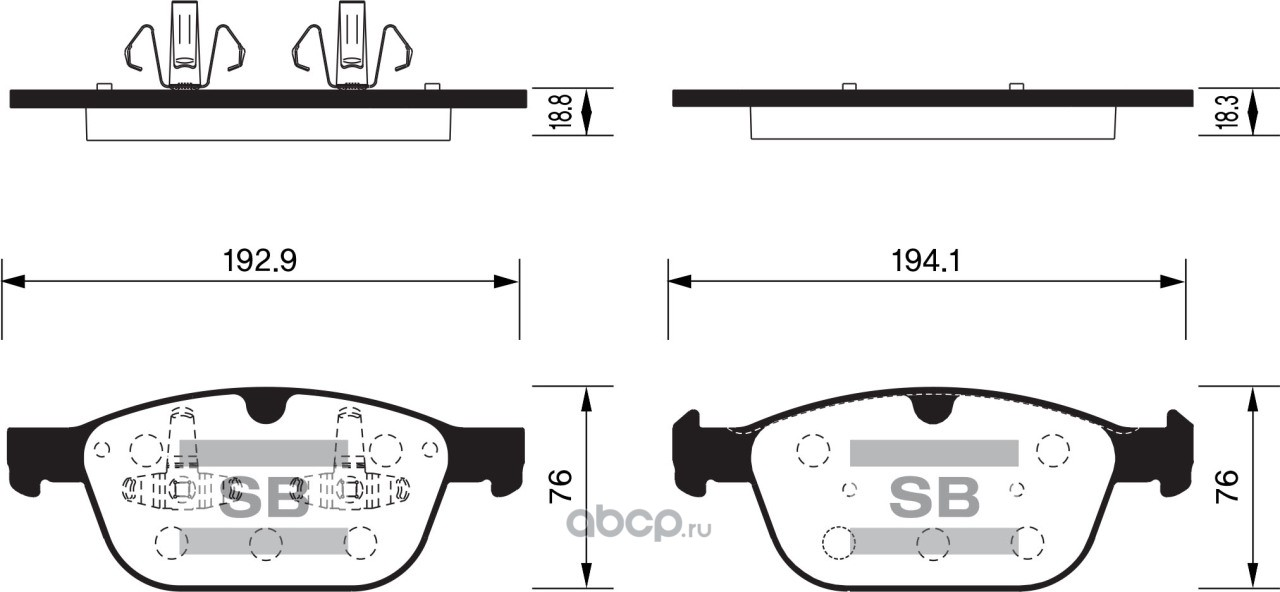 Колодки тормозные передние, SANGSIN BRAKE, Hi-Q, SP2320