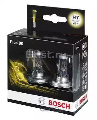 Лампа галогеновая Bosch Plus 90 H7 12В 55Вт, 2 шт