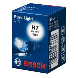 Лампа галогеновая Bosch Pure Light H7 12В 55Вт