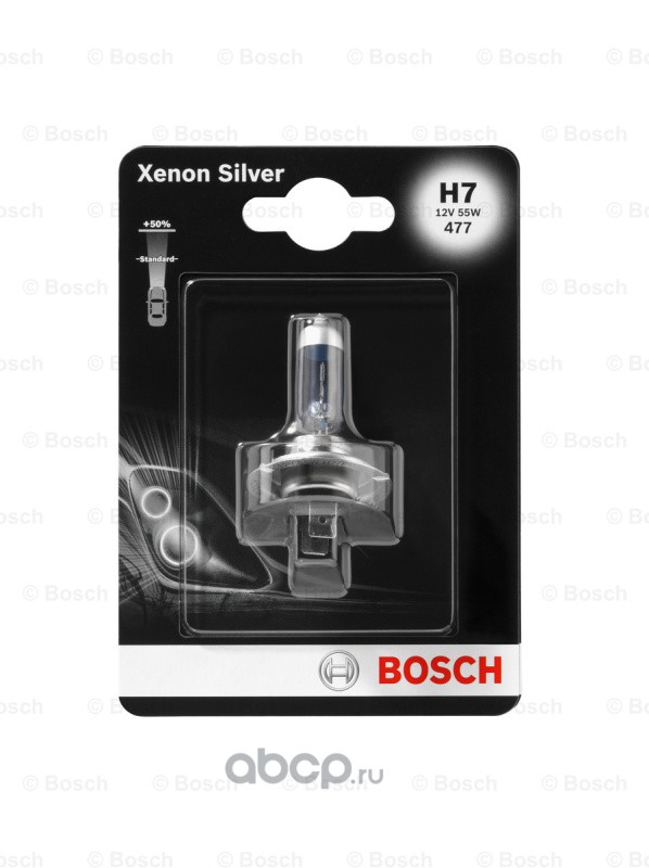 Лампа галогеновая Bosch Xenon Silver H7 12В 55Вт