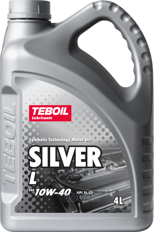 Масло моторное hc-синтетическое Silver L 10W-40, 4л