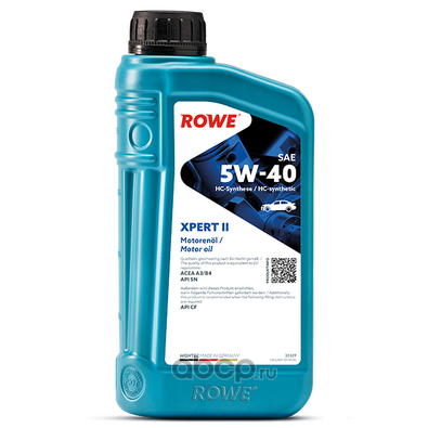 Масло моторное ROWE HIGHTEC XPERT II 5W40 1л
