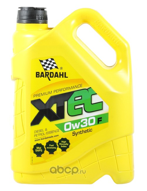 Масло моторное синтетическое Bardahl XTEC F 0W-30, 5л