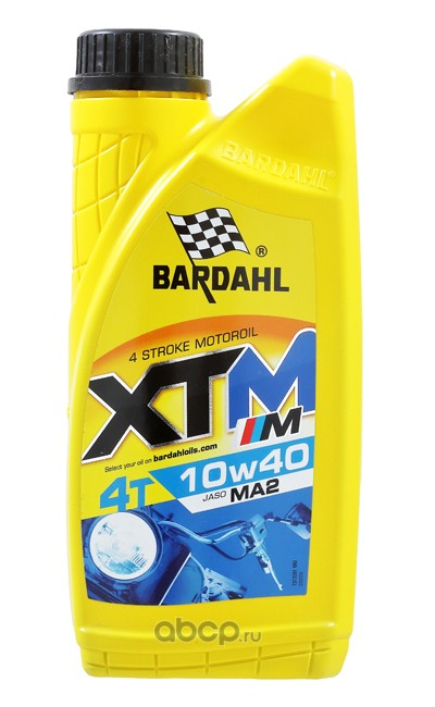 Масло моторное синтетическое Bardahl XTM M 10W-40 4T MOTO, 1л