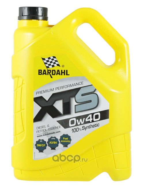 Масло моторное синтетическое Bardahl XTS 0W-40, 5л