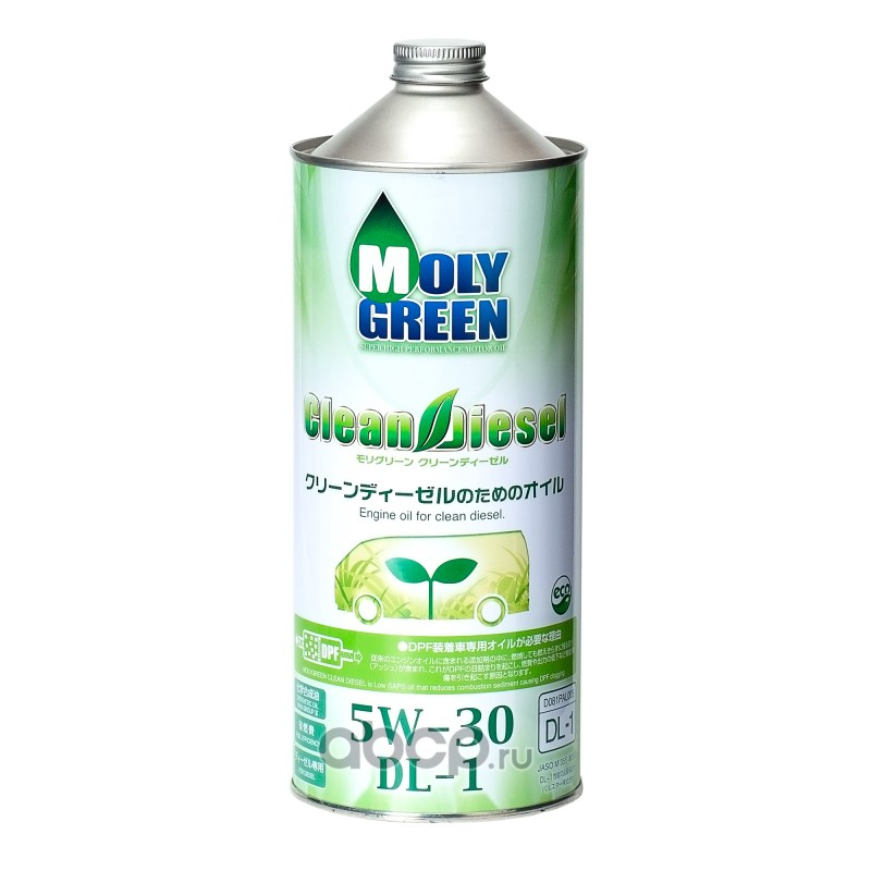 Масло моторное синтетическое Moly Green Clean Diesel DL-1 5W-30, 1л