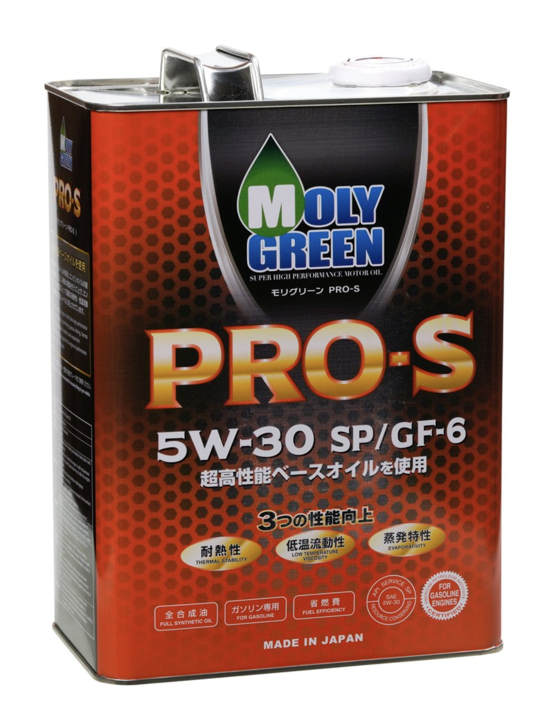 Масло моторное синтетическое Moly Green Pro S 5W-30, 4л