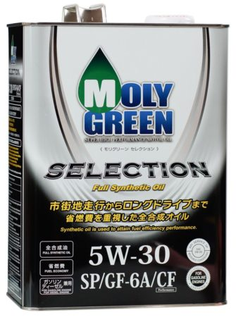 Масло моторное синтетическое Moly Green SELECTION 5W-30, 4л