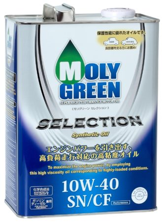 Масло моторное синтетическое Moly Green Selection SN/CF 10W-40, 4л