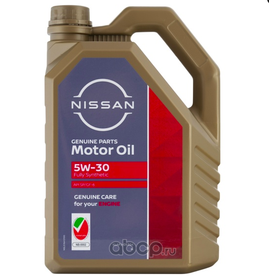 Масло моторное синтетическое Nissan Motor Oil 5W-30, 4л