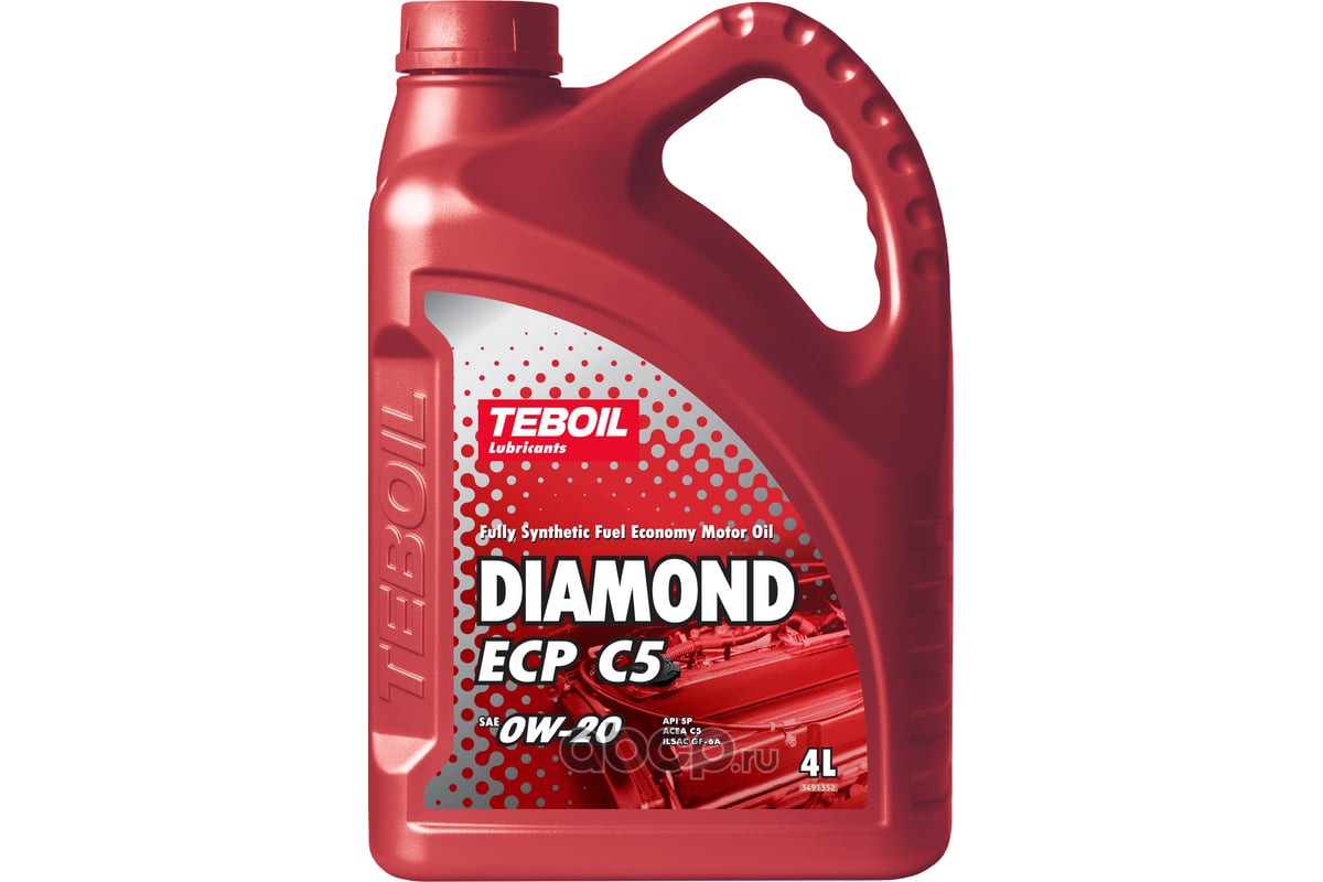 Масло моторное синтетическое Teboil Diamond ECP C5 0W-20, 4л