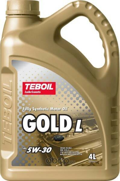 Масло моторное синтетическое Teboil Gold L 5W-30, 4л