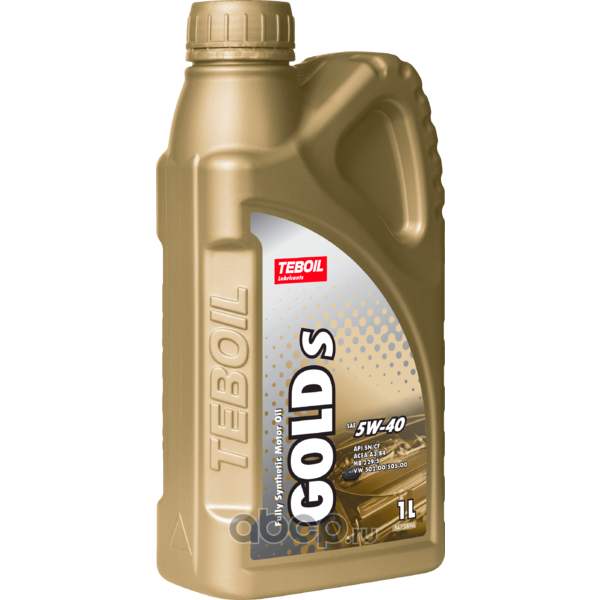 Масло моторное синтетическое Teboil Gold S 5W-40, 1л