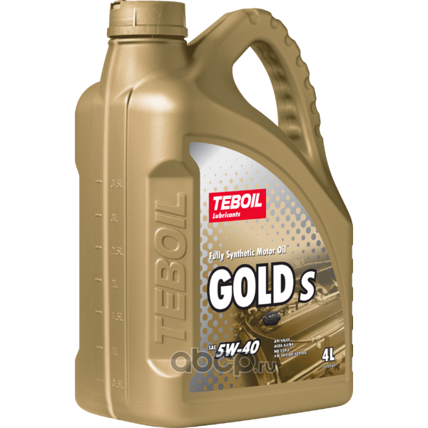 Масло моторное синтетическое Teboil Gold S 5W-40, 4 л