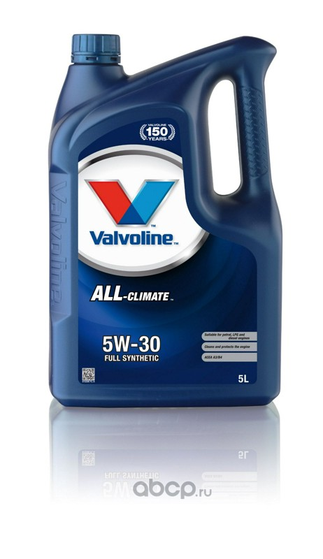 Масло моторное синтетическое Valvoline All-Climate 5W-30, 5л