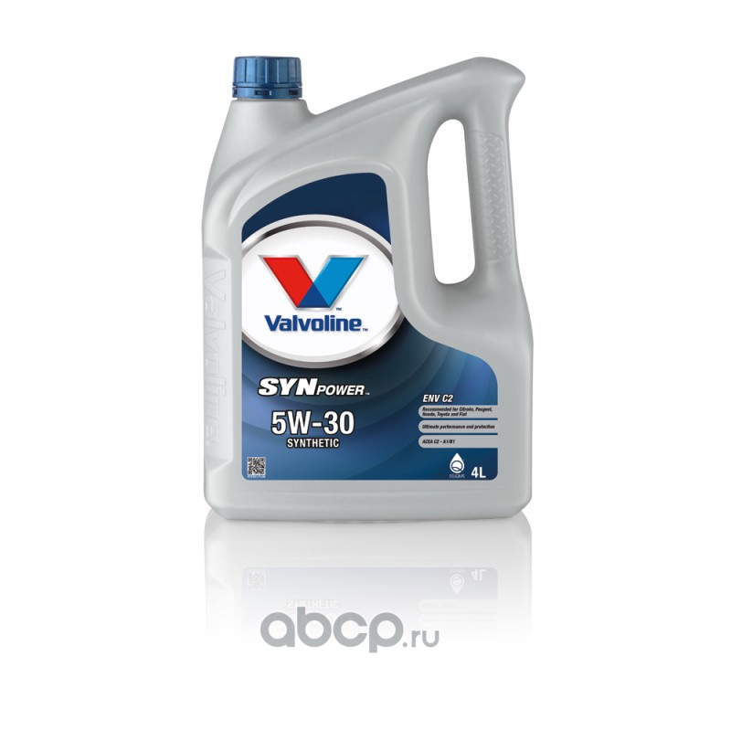 Масло моторное синтетическое Valvoline SYNPOWER ENV C2 5W-30, 4л