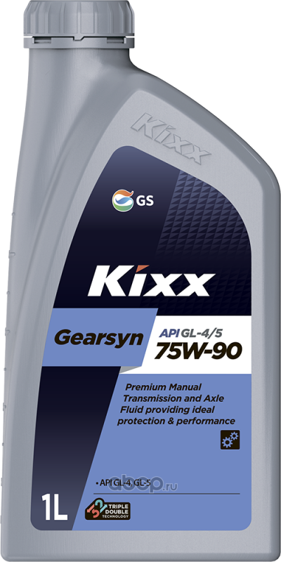 Масло трансмиссионное синтетическое Kixx Gearsyn GL-4/5 75W-90, 1л