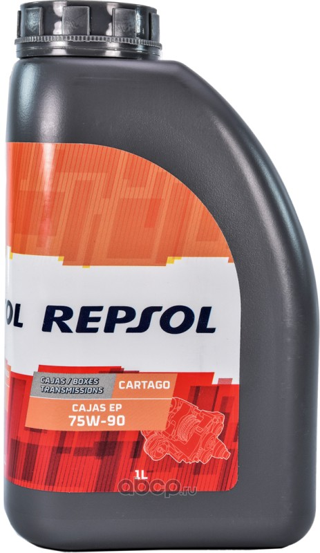 Масло трансмиссионное синтетическое Repsol CARTAGO CAJAS EP 75W-90, 1л