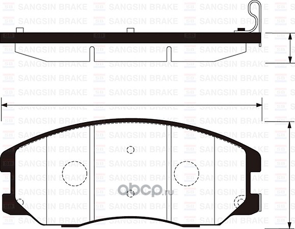 Передние тормозные колодки Opel Antara (Hi-Q SP1204)