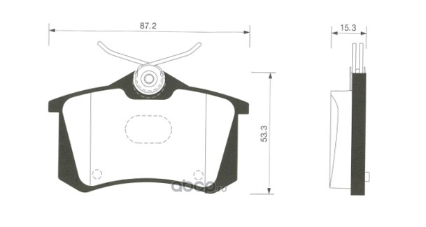 Задние тормозные колодки Renault Megane II (Hi-Q SP1391)