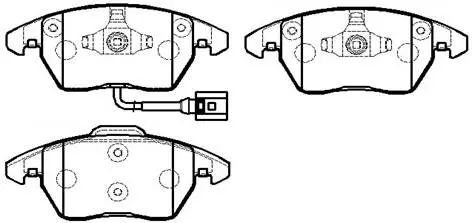 Передние тормозные колодки VW Tiguan (Hsb HP8002)