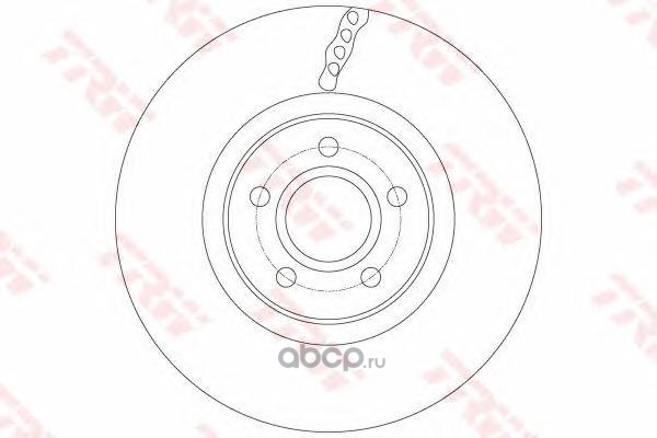 Передний тормозной диск Ford Focus III (TRW DF 6138)