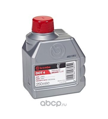 Тормозная жидкость Brembo DOT 4, Premium Brake Fluid, 0.25л