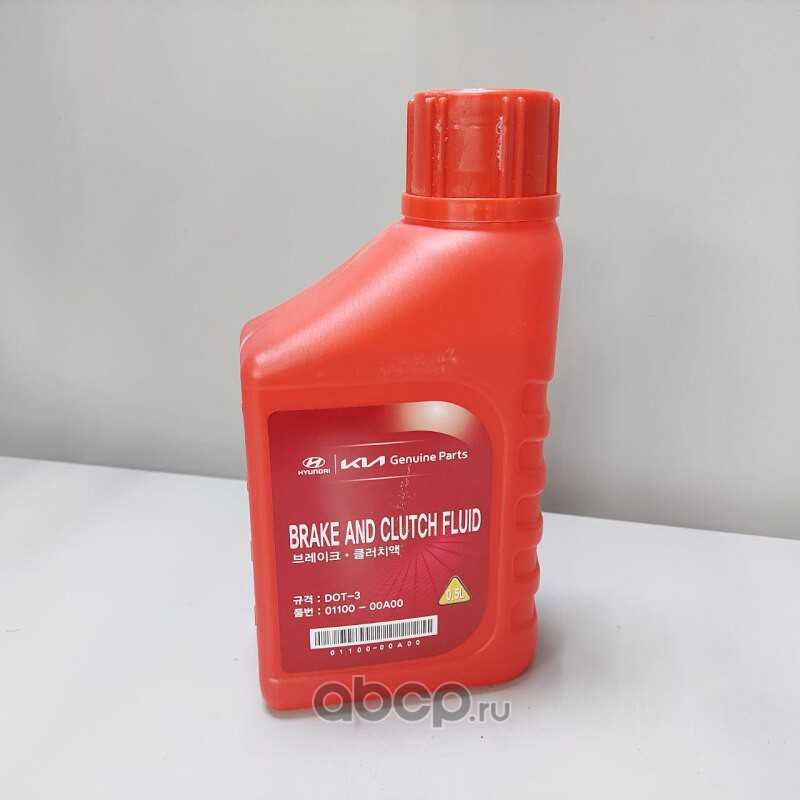 Тормозная жидкость Hyundai/Kia DOT 3, BRAKE FLUID, 0.5л